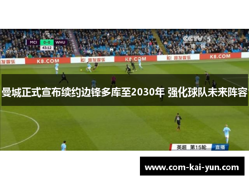 曼城正式宣布续约边锋多库至2030年 强化球队未来阵容